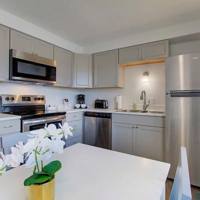 Garage | Contemporary + Spacious | Two Bedroom